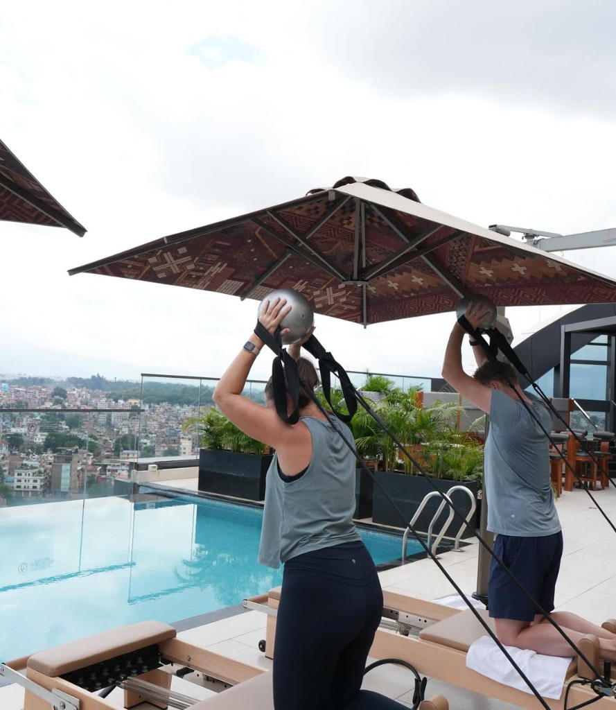 CoreFlow — semi-private reformer session on the rooftop terrace